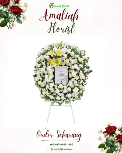 Krans Bunga Duka Cita di Pamekarsari